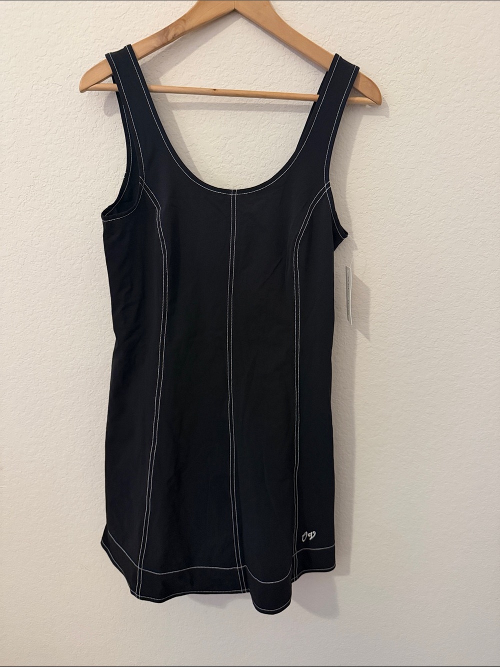 Outdoor Voices Athletic Energy Dress Black White Contrast Stitching Size M